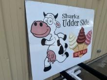 44 inch x 56 inch Sharkz Udder Side / Guths Candy Shop Sign