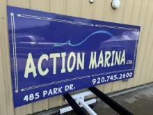 44 inch x 92 inch Action Marina.com Sign