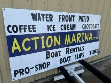 36 inch x 72 inch Action Marina Sign
