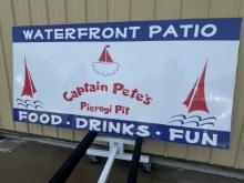 44 inch x 92 inch Captain Pete's Sign