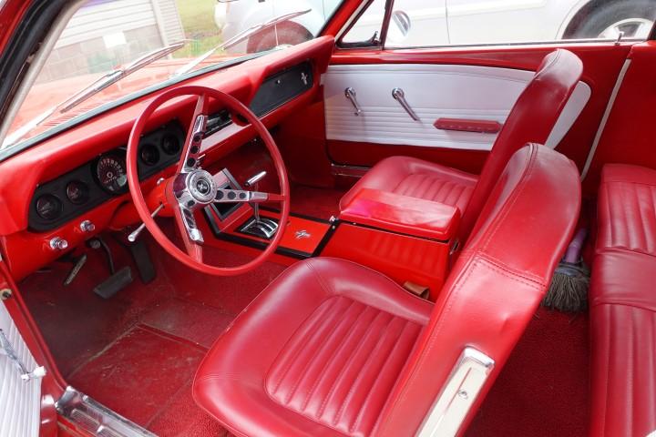 #2702 1966 MUSTANG MOSTLY ALL ORIGINAL  200 6 CYL REBUILT ENG AUTOMATIC SHO