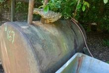 APPROX 500 GAL FUELD TANK WITH BOY PUMP