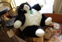 BOX LOT TOYS INCLUDING BOYD TEDDY BEAR OLD FRIEND HUG A PILLOW AND MORE