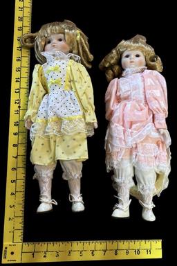 (2) America's Porcelain Dolls in Original Box: