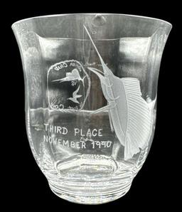 Wedgwood Lead Crystal Vase Presented as