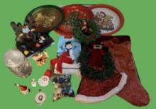 Assorted Christmas Decorations, Etc