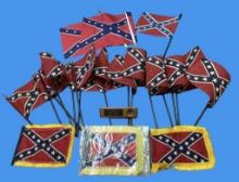 Large Assortment of Miniature Confederate Flags