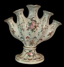 Porcelain Quintal Flower Vase Made in Japan