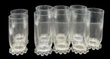 (7) Candlewick Iced Tea Glasses & (2) Water