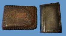 Tooled Leather Wallet & Wallet