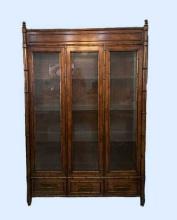 Lighted Breakfront China Cabinet by Century
