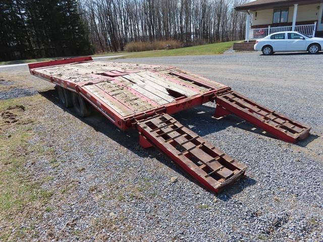 1999 INTERSTATE Model 40DLA, 20 Ton Tandem Axle Tag-A-Long Trailer, VIN# 1JKDLA406XA002156, equipped