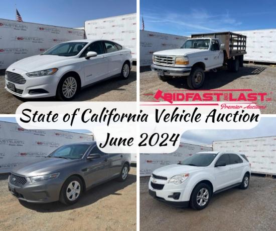 State of California Vehicle Auction June 2024