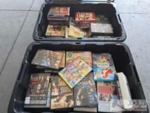 (2) Totes of DVDs