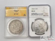 (1) 1894 & (1) 1904 Morgan Silver Dollar
