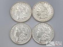 (4) 1881-1888 Morgan Silver Dollars