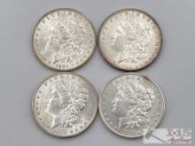 (4) 1880-1902 Morgan Silver Dollars