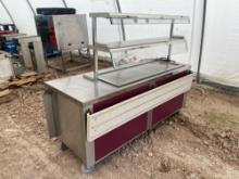 (1) Stainless Steel Commercial ModUServe Serving Counter, Model # MCT-FT-5, Srl # 00-062-05A