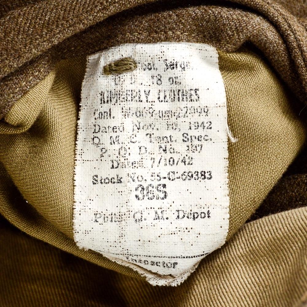 WWII US Army Class A Wool Uniform Jacket 36S