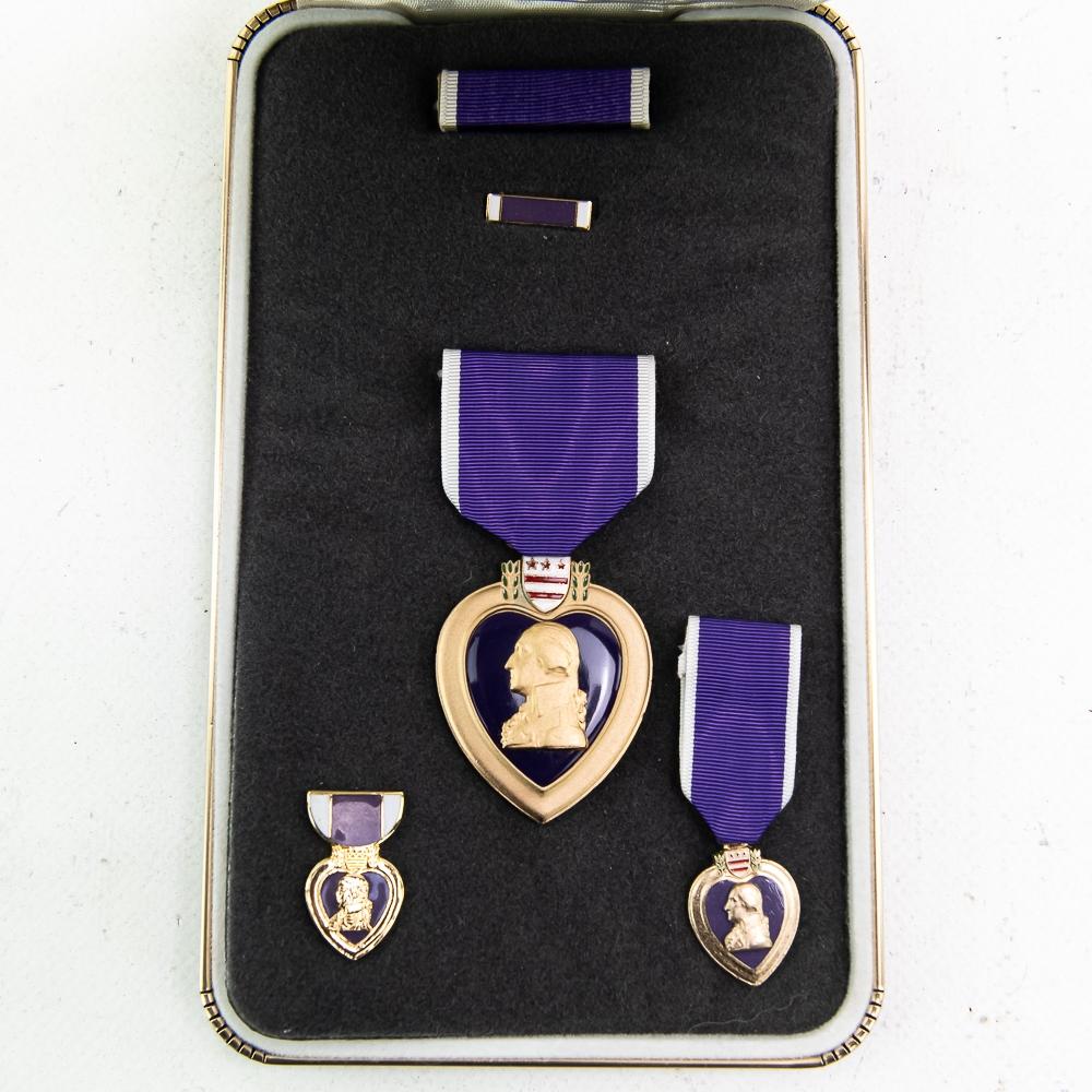 US Air Force Cased Medal Lot-DSC DSM Purple Heart