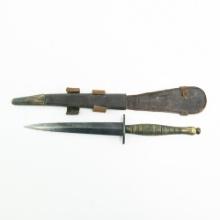 WWII British Beaded Ribbed Fairbairn-Sykes Knife