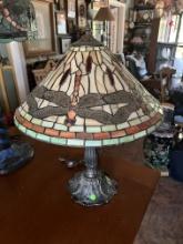 In The Style Tiffany Leaded Glass Lamp 18' X 26'