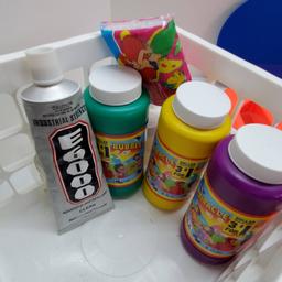 Crayola Art Tray, Bubbles, Clay, E6000 Industrial Strength Clear Adhesive and Sealant, and more