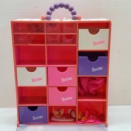 Barbie Plastic Accessory Organizer with Quilted Sides