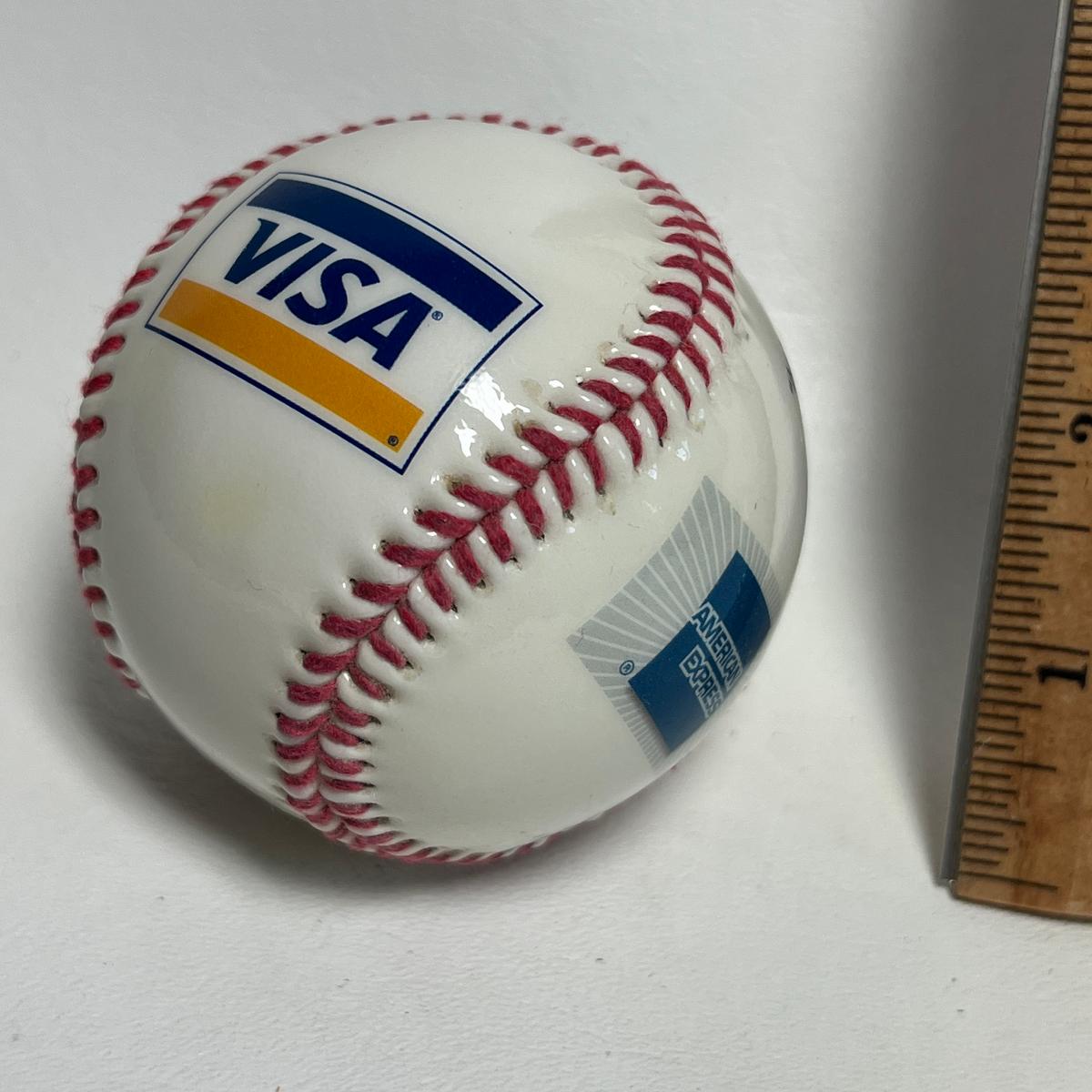 Mastercard, Visa, Amex Collectible Baseball