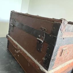 Cool Antique Small Wooden Trunk