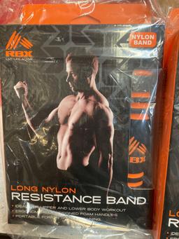 5 Boxes of resistance bands for working out