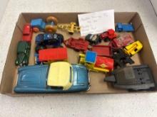 Austin Healey tin toy car, buddyL, Tootsie toys, matchbox and more toy cars
