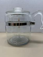 Pyrex flame glass top coffee pot
