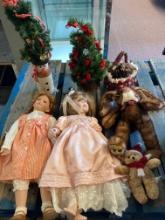 Dolls and Christmas items