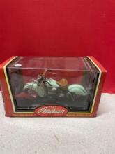 1942 Indian motorcycle 442 replica tootsie toy in display box