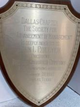 1952 BF Goodrich Dallas Texas shield plaque. 12?