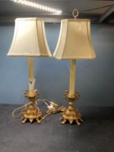 Pair of buffet lamps
