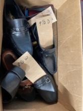 Box of nice men?s dress shoes size 8 1/2 wide 9 1/2 medium 9 1/2 D