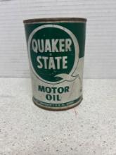 vintage Quaker State quart motor oil can unopened