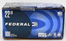 800 Rounds of Federal .22 LR Ammunition