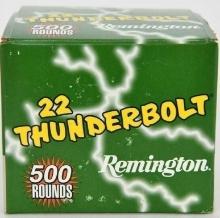 500 Rounds Of Remington Thunderbolt .22 LR Ammo