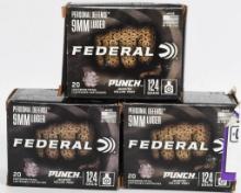 60 Rds Federal Personal Defense 9mm Luger Ammo