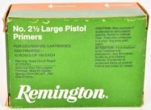 1000 Ct Of Remington # 2 1/2 Large Pistol Primers