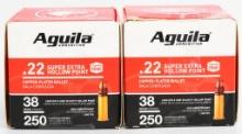 500 Rounds Of Aguila .22 LR Hollow Point Ammo