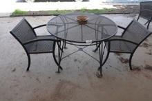 PATIO TABLE W/2 CHAIRS
