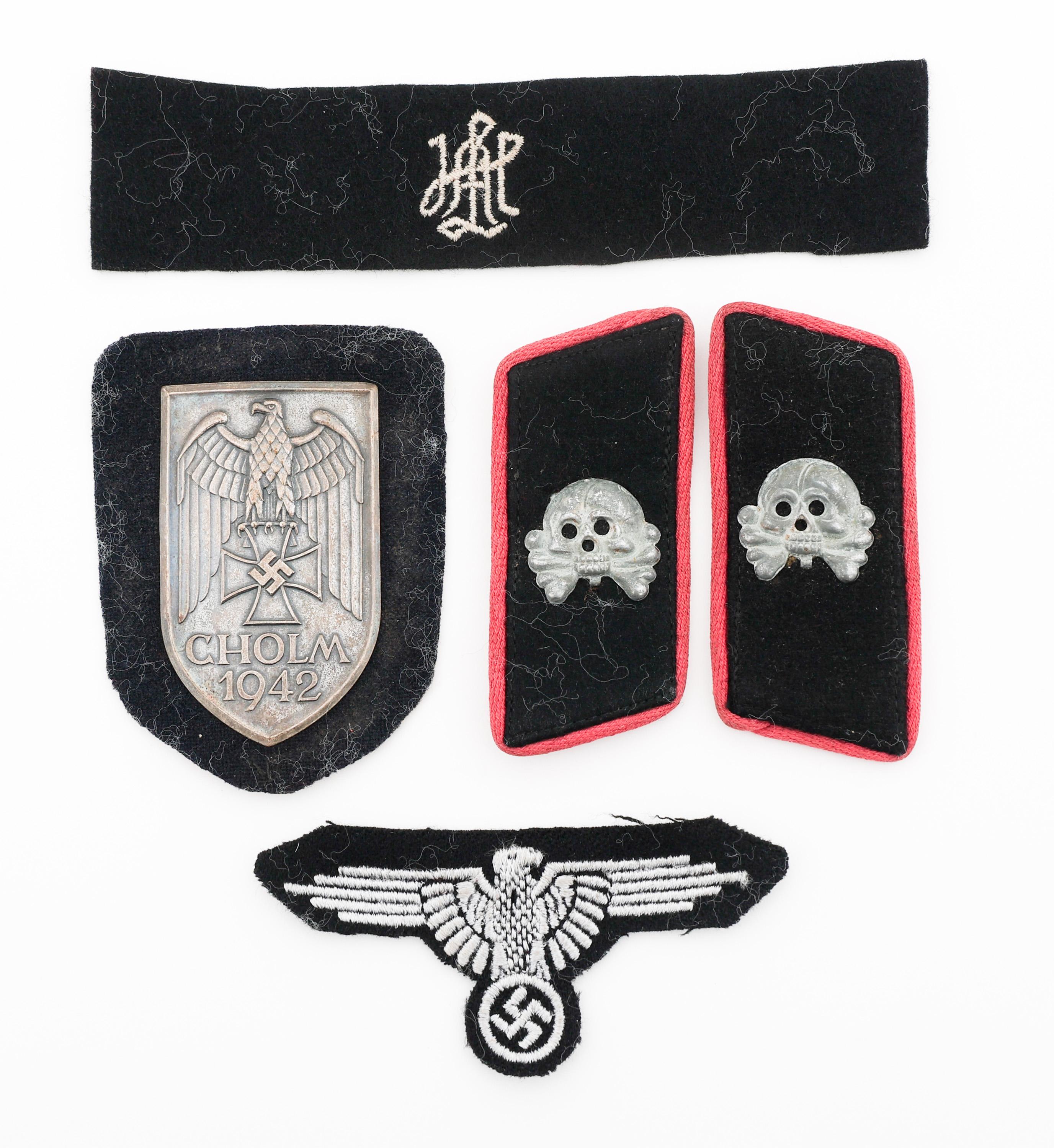 WWII GERMAN WAFFEN SS PANZER BADGE & INSIGNIA