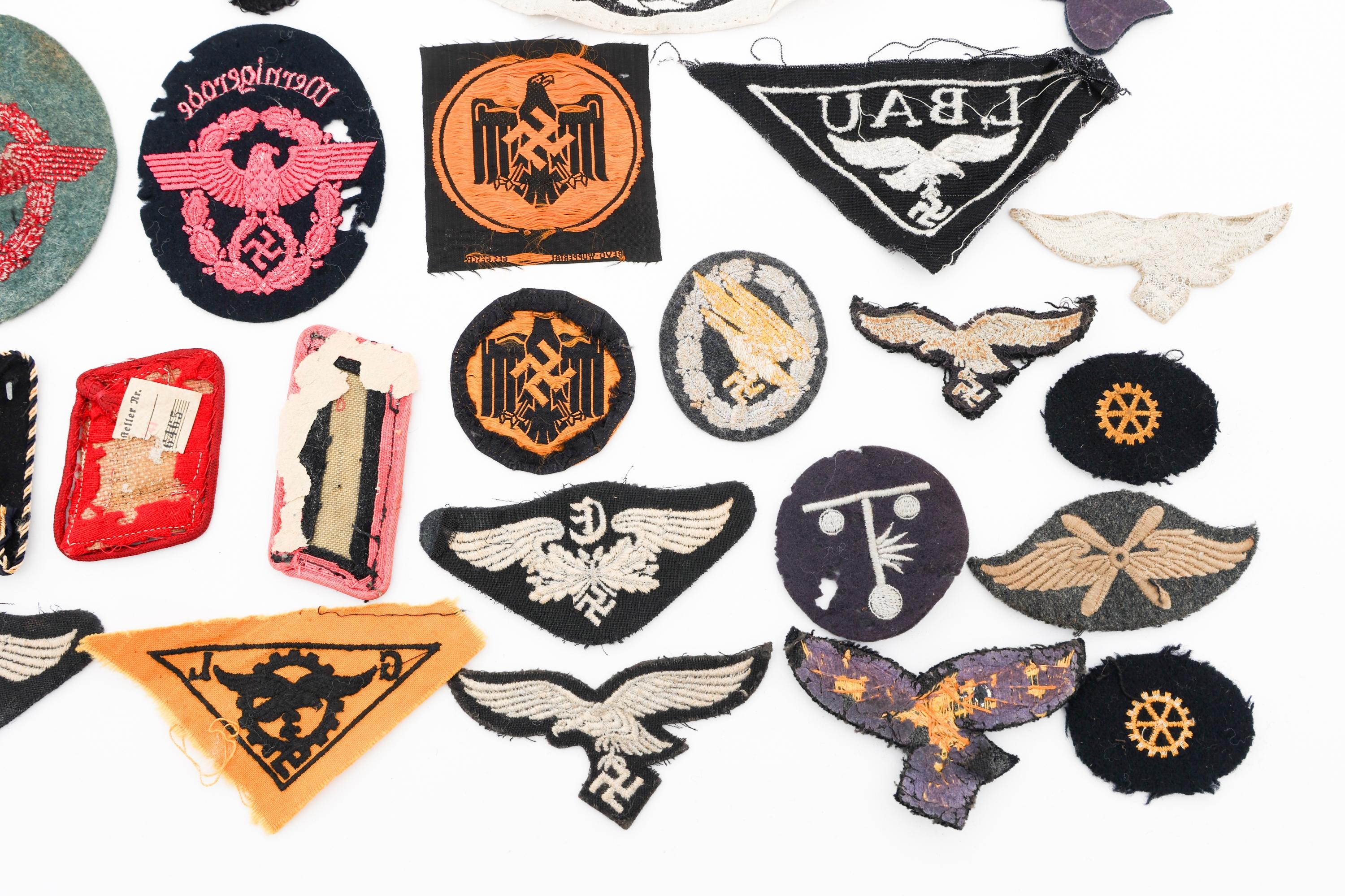 WWII GERMAN EAGLE INSIGNIA & TRADE PATCHES