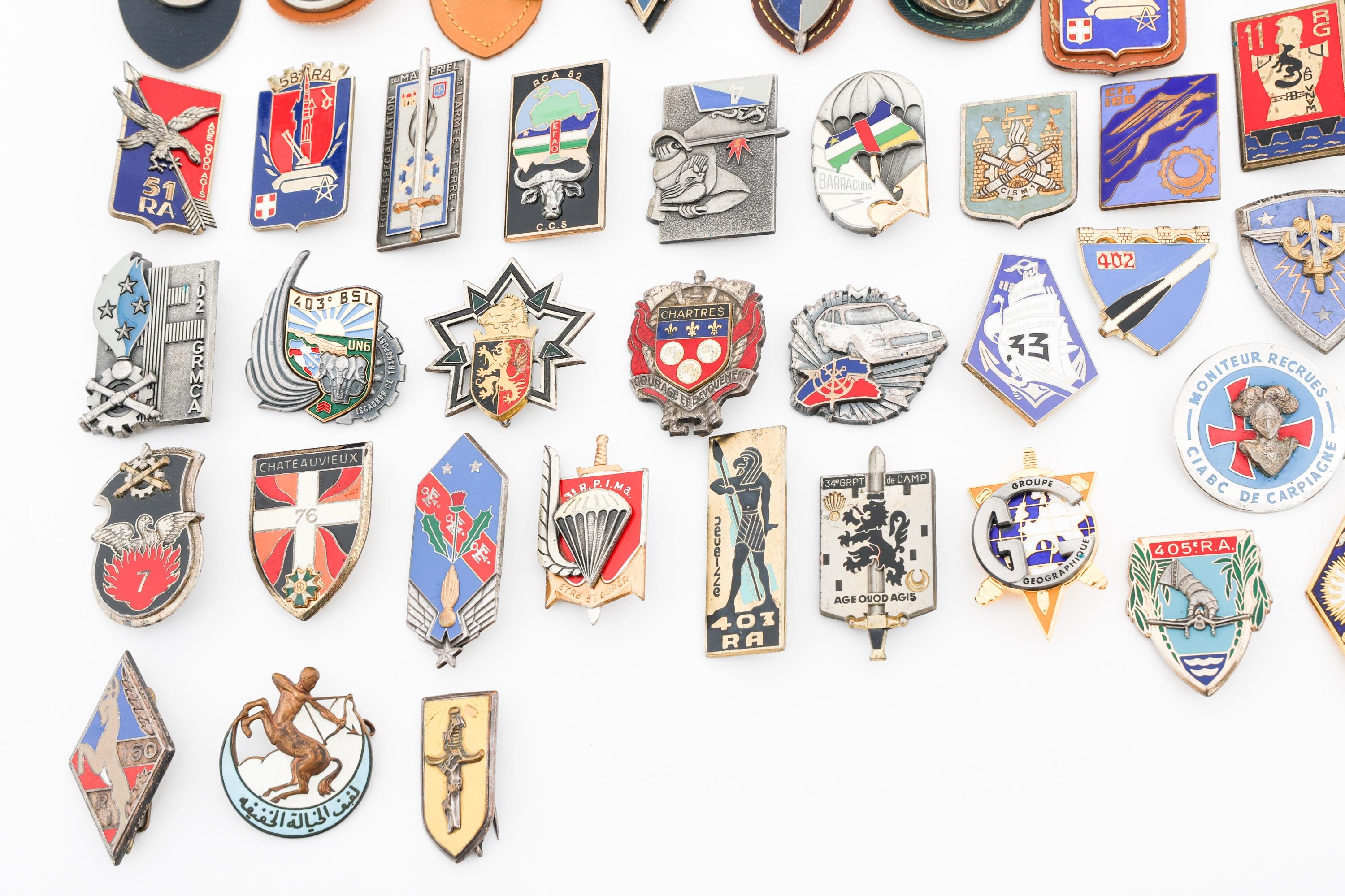 WWII - CURRENT FRENCH MILITARY REGIMENTAL INSIGNIA