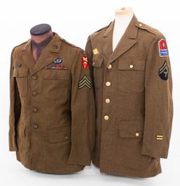 WWII US ARMY PERSIAN GULF & AIRBORNE TUNICS