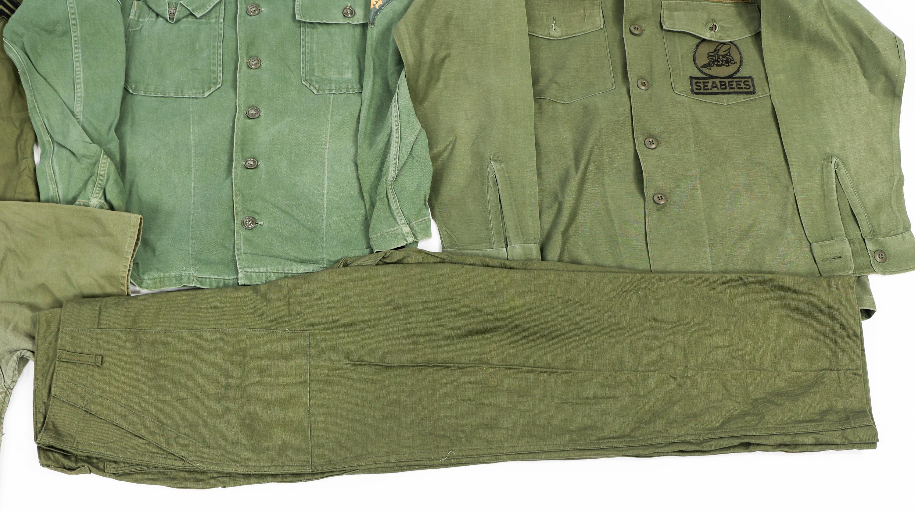 VIETNAM WAR US ARMY & NAVY OG-107 UTILITY SHIRTS